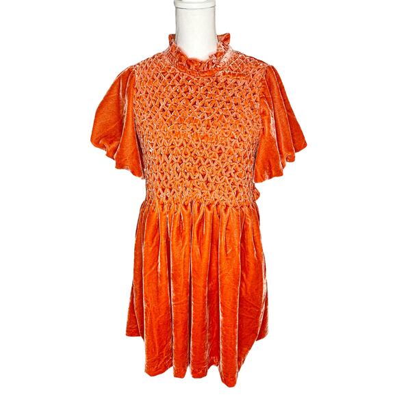 Free People Gumdrop Minidress in Orange Women's Size Small - Picture 2 of 11